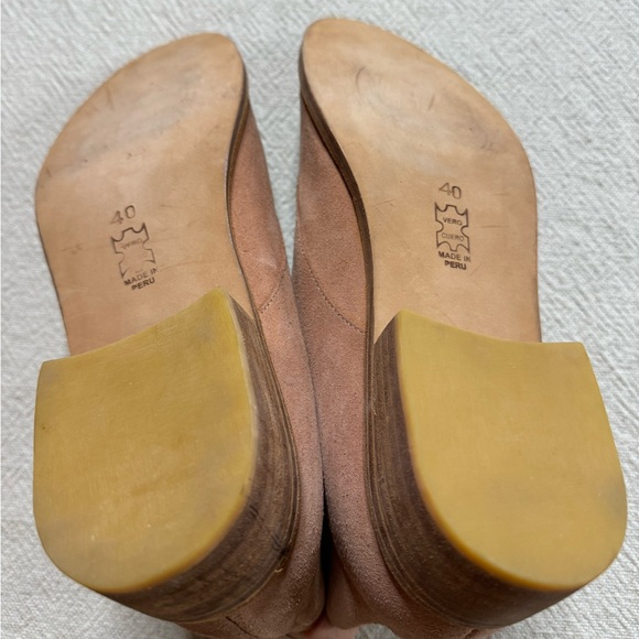 Anthropologie Huma Blanco Manuela Peach Suede Lace-Up Booties 10 - Picture 5 of 9